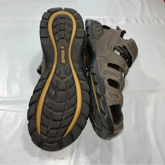 Teva Forebay Dozer BROWN SANDALS trail HIKING All Terrain MEN SIZE 10 Closed Toe - Picture 9 of 16